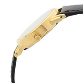 Titan Men's Watch Analog Black Dial With Black Leather Strap, 1445YL06